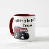 "Alles is groter in Texas" Mok (Voorkant links)
