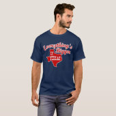 Alles is groter in Texas State Shape Mannen Shirt (Voorkant volledig)