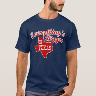 Alles is groter in Texas State Shape Mannen Shirt