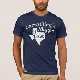 Alles is groter in Texas State Shape Mannen Shirt
