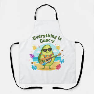 Alles is Guac-y Grappig Avocado Strandgrapje Schort