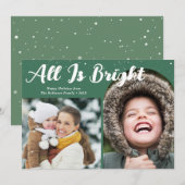 Alles is helder vrolijk kerstvakantie Kaart (Voorkant / Achterkant)