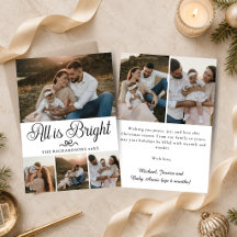 Alles is Helder Zwart & Wit Multi Foto Kerstmis