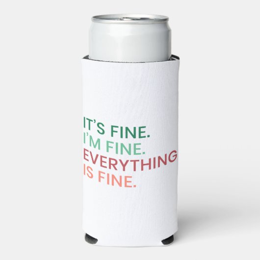 Alles is in orde | Leuk dagelijks sarcastisch cita (Seltzer Voorkant)