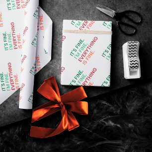 Alles is in orde Leuk dagelijks sarcastisch cita Cadeaupapier