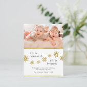 Alles is kalm | Aangepaste foto Grappige kerst Feestdagenkaart (Staand voorkant)