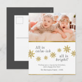 Alles is kalm | Aangepaste foto Grappige kerst Feestdagenkaart (Voorkant / Achterkant)