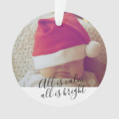 Alles is kalm en alles is helder, persoonlijk aang ornament (voorkant)