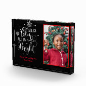 Alles is kalm/kerstcitaat/acrylcadeau fotoblokken (Rechts)