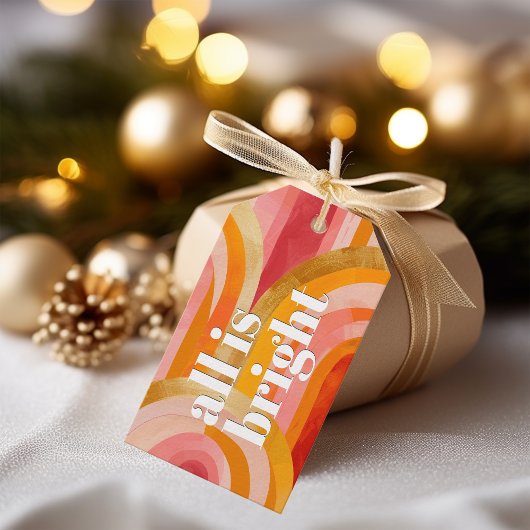 Alles is Licht Kabouter Bogen Kerstmis Cadeaulabel