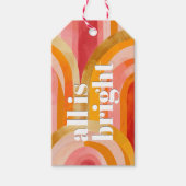 Alles is Licht Kromme Bogen Kerstmis Cadeaulabel (Voorkant)