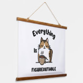 Alles is meetbaar hangend wandkleed (Gebogen)