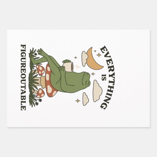 Alles is meetbaar inpakpapier vel (Voorkant)