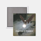 Alles is mogelijk Eagle Inspirerend magneet (Voorkant / Achterkant)