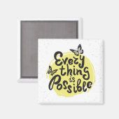 Alles is mogelijk magneet (Voorkant / Achterkant)