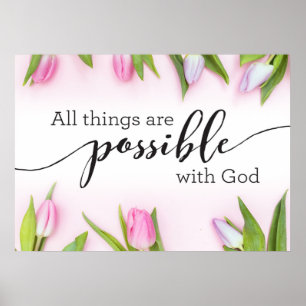 Alles is mogelijk met God Art Print