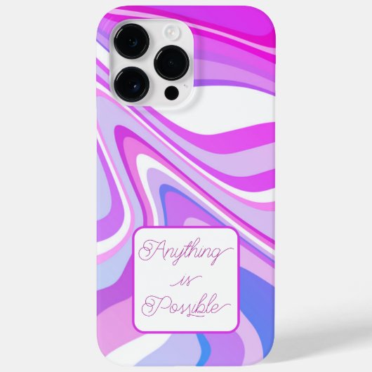 Alles is mogelijk Quote Paarse Inspirivity Case-Mate iPhone Case (Achterkant)