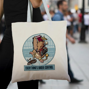 Alles is onder controle Bandicoot One Man Band Tote Bag