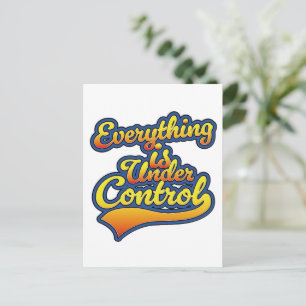 Alles is onder controle feestdagenkaart