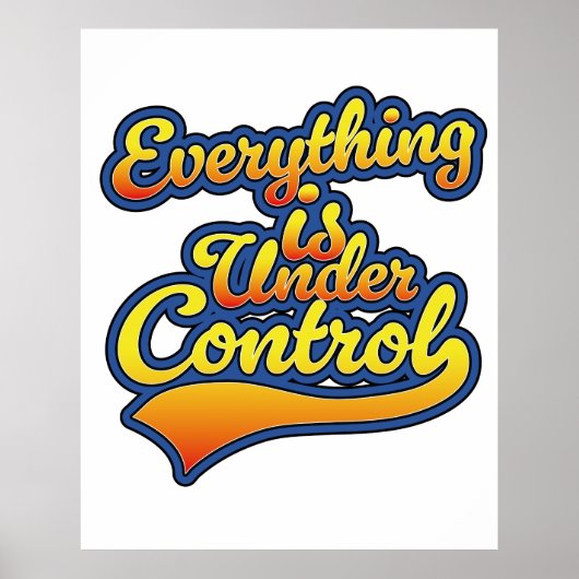 Alles is onder controle poster (Voorkant)
