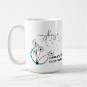 Alles is permanent onbestendig koffiemok (Links)