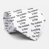 Alles is prima, de architect is er. stropdas (Opgerold)