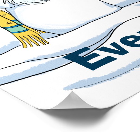 Alles is prima Funny Snowman Value Poster (Hoek)