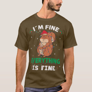 Alles is prima, lelijke kerstman. t-shirt
