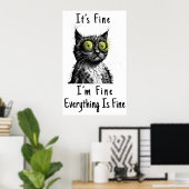 Alles is prima Poster (Thuiskantoor)