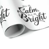 Alles is rustig, alles is helder Kerstmis Cadeaupapier (Rol Hoek)