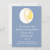 Alles is rustig, alles is helder, Madonna en kind Feestdagenkaart (Achterkant)