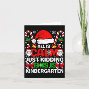 Alles is rustig, grapje, dit is de kleuterklas Ker Kaart