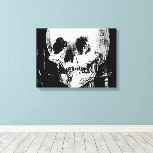 Alles is Vanity Charles Allan Gilbert Canvas Afdruk (Insitu (Houten vloer))