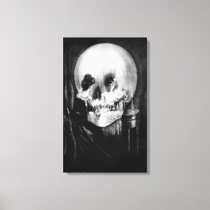 "Alles is Vanity" van C. Allan Gilbert Canvas Afdruk