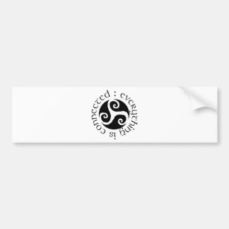 Alles is verbonden bumpersticker