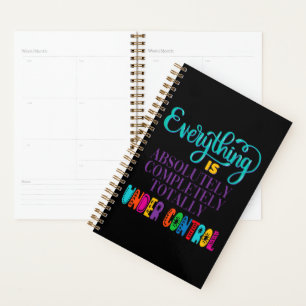 Alles is volledig onder controle planner