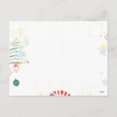 Alles Kerstsnoep Cane Trees Zwart Feestdagenkaart (Achterkant)