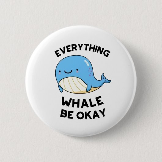 Alles komt goed met positiviteit ronde button 5,7 cm (Voorkant)