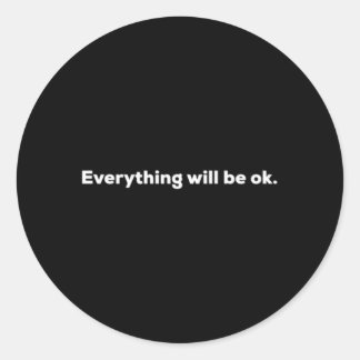 Alles komt goed ronde sticker