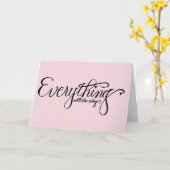 Alles komt goed Wenskaart Kaart (Gele Bloem)