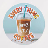 Alles komt na de koffie labels (Design 1)