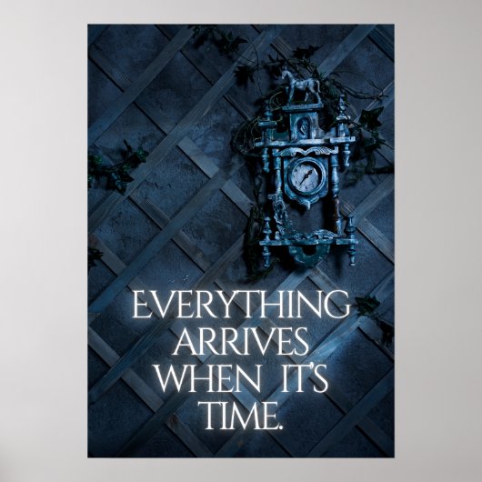 Alles komt op zijn tijd. Inspiratie Poster (Voorkant)