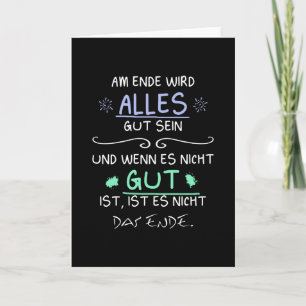 Alles komt uiteindelijk goed - alles kaart