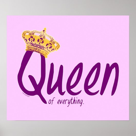Alles-koningin [poster/teken] poster (Voorkant)