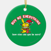 Alles kopen keramisch ornament (Voorkant)