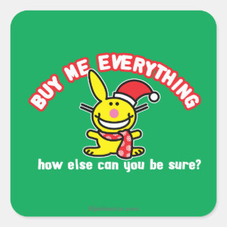 Alles kopen vierkante sticker