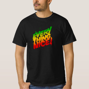 Alles Leuke Rasta Typografie Reggae T-shirt