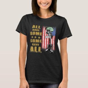 Alles leverde een beetje al slagveld dwars t-shirt