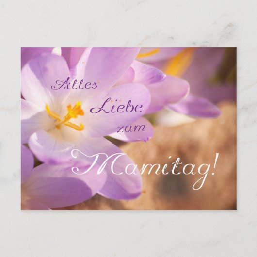 Alles Liebe zum Mamitag! Briefkaart (Voorkant)