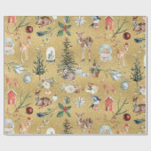 Alles met de kerstrimpel cadeaupapier (Vlak)